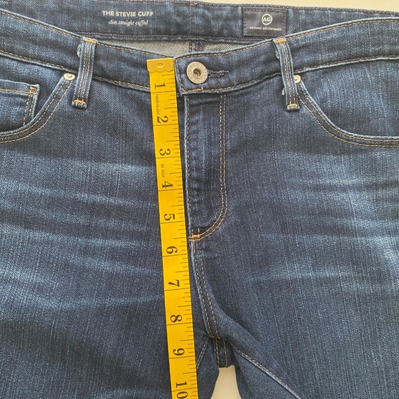AG Adriano Goldschmied The Stevie Cuff Slim Straight Cuffed Size 31 - Picture 15 of 15